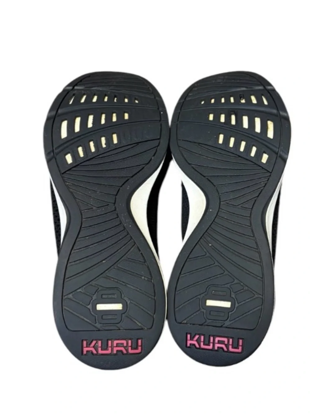 Kuru Stride Slip On Sneaker Shoes Black Pink Knit Women 10 Orthotic Comfort Walk